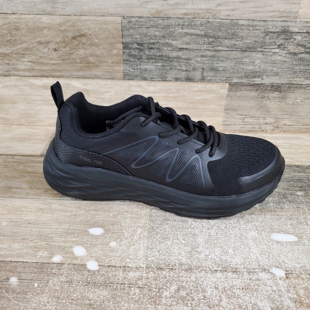 Brazos Contractor ST Warehouse Womens Work Shoes Sz 8 B Running Black Sneakers